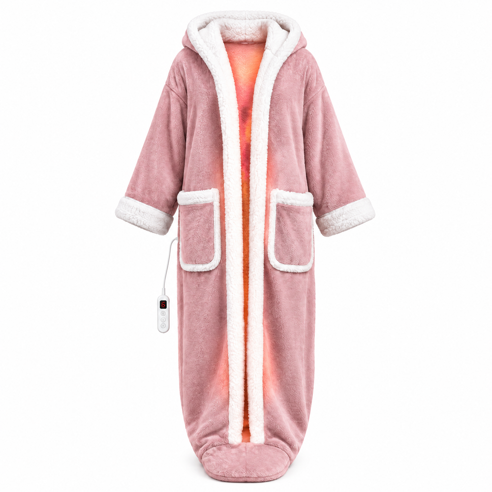 Wearable heated blanket