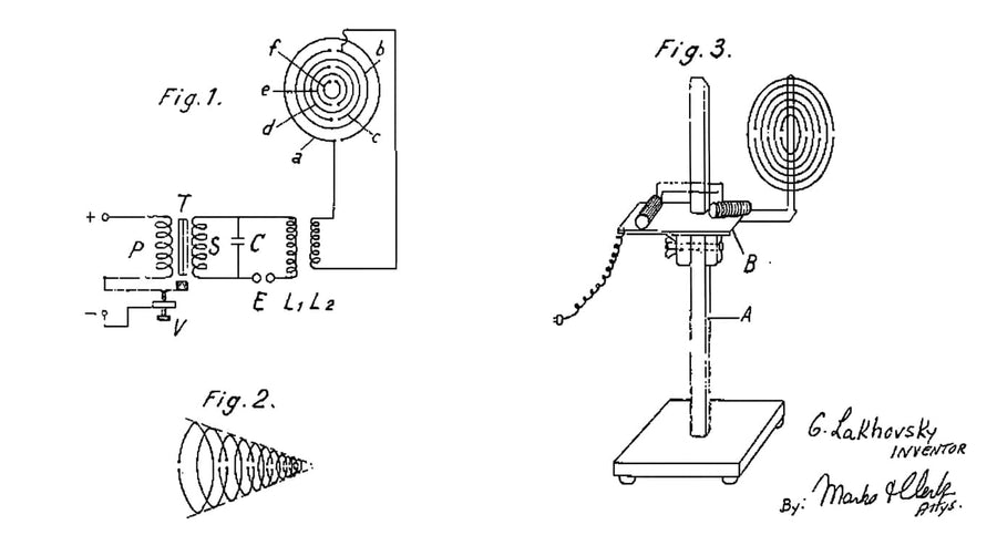 Drawings from US Patent 1,962,565, 1934: the ring geometry and the apparatus