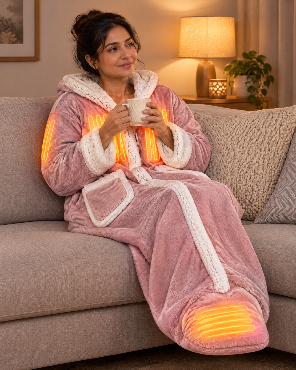 Heated blanket heating zones